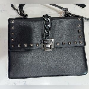 Badgley Mischka Black Leather Bag
